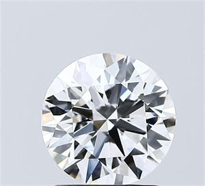 Picture of Lab Grown Diamond 1.53 Carats, Round with Ideal Cut, D Color, VVS2 Clarity and Certified by IGI