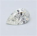 Diamante Natural 0.40 quilates, De pera , Color I, claridad SI1 y certificado GIA
