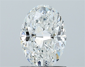 Foto Diamante Natural 1.01 quilates, Ovalado , Color F, claridad SI2 y certificado GIA de