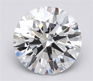 Picture of Lab Grown Diamond 5.20 Carats, Round with Ideal Cut, E Color, VVS1 Clarity and Certified by IGI