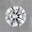 Lab Grown Diamond 1.08 Carats, Round with Ideal Cut, D Color, VVS2 Clarity and Certified by IGI