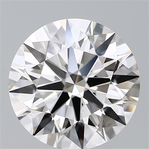 Picture of Lab Grown Diamond 2.73 Carats, Round with Ideal Cut, E Color, VS1 Clarity and Certified by IGI