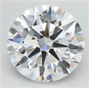 Lab Grown Diamond 2.91 Carats, Round with Ideal Cut, D Color, VVS1 Clarity and Certified by IGI