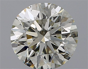 Picture of Natural Diamond 0.73 Carats, Round with Excellent Cut, J Color, VS2 Clarity and Certified by IGI