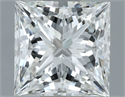 Natural Diamond 1.00 Carats, Princess with  Cut, H Color, VS1 Clarity and Certified by GIA