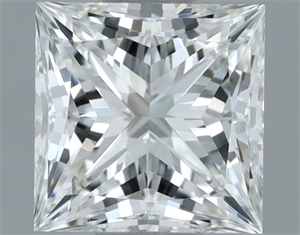 Picture of Natural Diamond 1.00 Carats, Princess with  Cut, H Color, VS1 Clarity and Certified by GIA