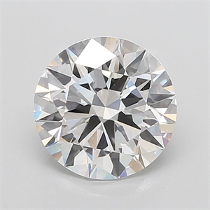 Picture of Lab Grown Diamond 5.06 Carats, Round with Ideal Cut, E Color, VVS2 Clarity and Certified by IGI