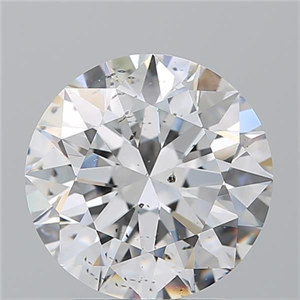 Picture of Natural Diamond 3.01 Carats, Round with Excellent Cut, E Color, SI2 Clarity and Certified by GIA