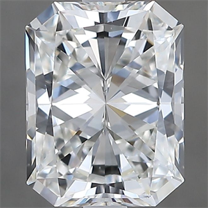 Picture of Natural Diamond 2.50 Carats, Radiant with  Cut, G Color, VS2 Clarity and Certified by GIA