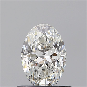 Picture of Natural Diamond 0.53 Carats, Oval with  Cut, F Color, VS2 Clarity and Certified by GIA