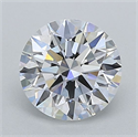Lab Grown Diamond 1.03 Carats, Round with Ideal Cut, D Color, VS1 Clarity and Certified by IGI
