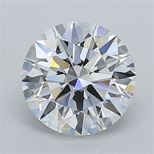 Picture of Lab Grown Diamond 1.03 Carats, Round with Ideal Cut, D Color, VS1 Clarity and Certified by IGI
