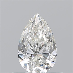 Picture of Natural Diamond 0.53 Carats, Pear with  Cut, G Color, VVS2 Clarity and Certified by GIA