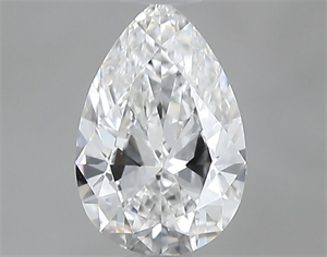 Picture of Natural Diamond 0.54 Carats, Pear with  Cut, D Color, VVS1 Clarity and Certified by GIA