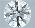 Natural Diamond 5.01 Carats, Round with Excellent Cut, H Color, VVS2 Clarity and Certified by GIA