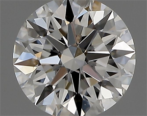 Picture of Natural Diamond 0.41 Carats, Round with Excellent Cut, H Color, VS1 Clarity and Certified by GIA