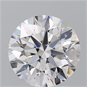 Natural Diamond 2.51 Carats, Round with Excellent Cut, F Color, VVS1 Clarity and Certified by GIA