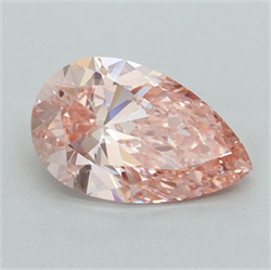 Picture of Lab Grown Diamond 2.11 Carats, Pear with  Cut, Fancy Intense Pink Color, VS1 Clarity and Certified by IGI