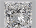 Diamante Natural 1.02 quilates, Princesa , Color F, claridad VVS2 y certificado GIA