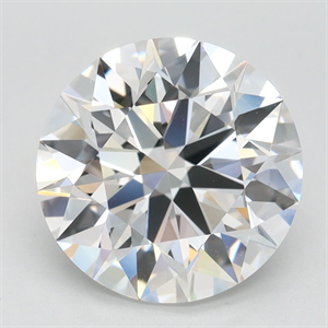 Picture of Lab Grown Diamond 3.00 Carats, Round with Ideal Cut, E Color, IF Clarity and Certified by IGI