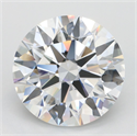 Lab Grown Diamond 5.10 Carats, Round with Excellent Cut, D Color, VVS1 Clarity and Certified by GIA