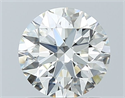 Natural Diamond 1.05 Carats, Round with Excellent Cut, H Color, VVS2 Clarity and Certified by IGI