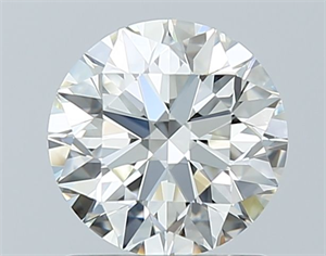 Picture of Natural Diamond 1.05 Carats, Round with Excellent Cut, H Color, VVS2 Clarity and Certified by IGI
