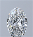 Natural Diamond 0.80 Carats, Oval with  Cut, F Color, VVS2 Clarity and Certified by GIA