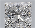 Natural Diamond 0.80 Carats, Princess with  Cut, D Color, VVS2 Clarity and Certified by GIA