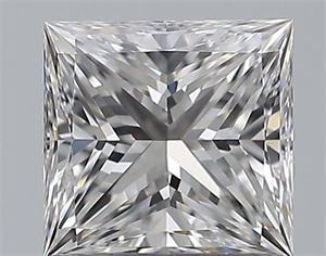 Picture of Natural Diamond 0.80 Carats, Princess with  Cut, D Color, VVS2 Clarity and Certified by GIA