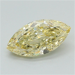Picture of Lab Grown Diamond 1.21 Carats, Marquise with  Cut, Fancy Yellow Color, VS1 Clarity and Certified by IGI