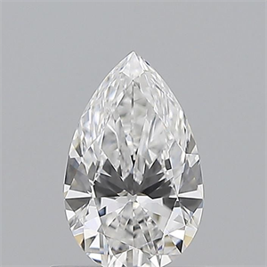 Picture of Natural Diamond 0.56 Carats, Pear with  Cut, E Color, VVS2 Clarity and Certified by GIA