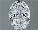 Natural Diamond 1.30 Carats, Oval with  Cut, D Color, VVS1 Clarity and Certified by GIA