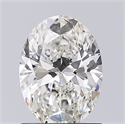 Diamante Natural 0.90 quilates, Ovalado , Color H, claridad VVS2 y certificado GIA