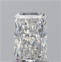 Natural Diamond 1.03 Carats, Radiant with  Cut, H Color, SI1 Clarity and Certified by GIA