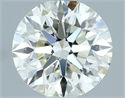 Natural Diamond 1.08 Carats, Round with Excellent Cut, J Color, VVS2 Clarity and Certified by IGI