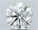 Natural Diamond 2.14 Carats, Round with Excellent Cut, K Color, VVS2 Clarity and Certified by GIA