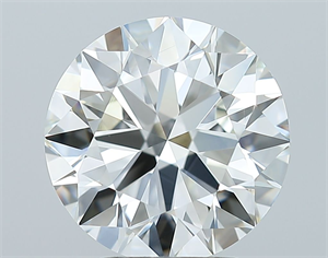 Picture of Natural Diamond 3.04 Carats, Round with Excellent Cut, I Color, VVS2 Clarity and Certified by GIA