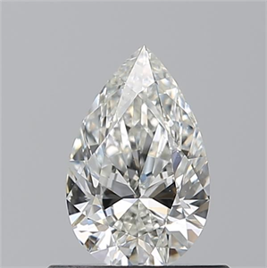 Picture of Natural Diamond 0.52 Carats, Pear with  Cut, H Color, VS2 Clarity and Certified by GIA