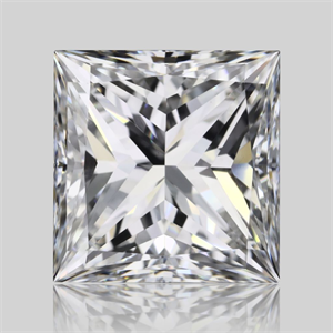 Picture of Natural Diamond 2.01 Carats, Princess with  Cut, F Color, VS1 Clarity and Certified by GIA