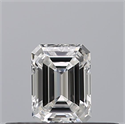 Natural Diamond 0.24 Carats, Emerald with  Cut, E Color, VVS2 Clarity and Certified by GIA