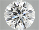 Lab Grown Diamond 5.09 Carats, Round with Excellent Cut, F Color, VVS2 Clarity and Certified by IGI