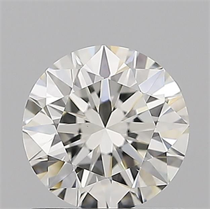 Picture of Natural Diamond 1.01 Carats, Round with Excellent Cut, J Color, VVS2 Clarity and Certified by GIA