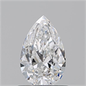 Natural Diamond 0.70 Carats, Pear with  Cut, E Color, VVS2 Clarity and Certified by GIA