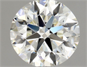 Natural Diamond 0.80 Carats, Round with Excellent Cut, K Color, VVS2 Clarity and Certified by GIA