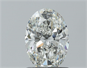 Natural Diamond 1.01 Carats, Oval with  Cut, I Color, VS2 Clarity and Certified by GIA