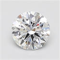 Lab Grown Diamond 2.16 Carats, Round with Ideal Cut, F Color, IF Clarity and Certified by IGI