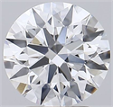 Lab Grown Diamond 2.70 Carats, Round with Excellent Cut, E Color, VVS2 Clarity and Certified by GIA