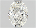 Natural Diamond 0.50 Carats, Oval with  Cut, G Color, VS2 Clarity and Certified by GIA