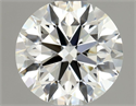 Natural Diamond 0.88 Carats, Round with Excellent Cut, I Color, VS1 Clarity and Certified by GIA
